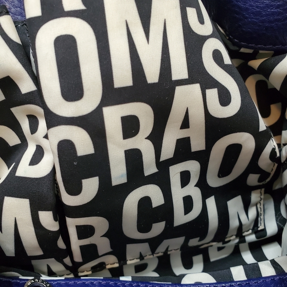 MARC BY MARC JACOBS - Classic Q Hillier Hobo Crossbody Shoulder Bag Deep Blue - Picture 10 of 15